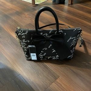 Karl Lagerfeld Paris Kris Large Bow Satchel